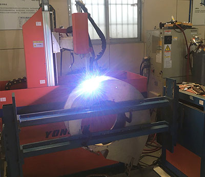 離心風機自動焊接車間 離心風機自動焊接車間